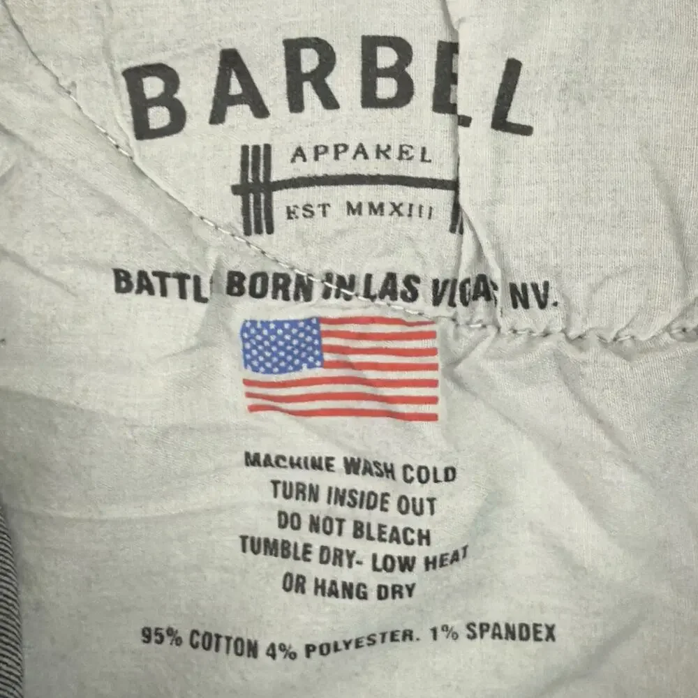 Barbell Apparel Jeans Mens 30 Black Athletic Fit Stretch Denim Pants